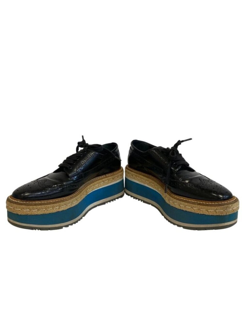 ★SOLD★ Prada Wingtip Loafers Black - Picture 4 of 8